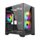 PC Cooler ICE CUBE Rainbow ARGB FAN PC Case Black